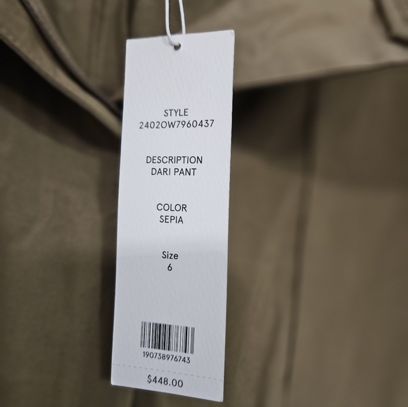 NWT Veronica Beard Dari Cargo Pants - Picture 5 of 6